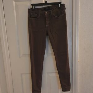 KanCan Women's Skinny Jeans in Olive Green